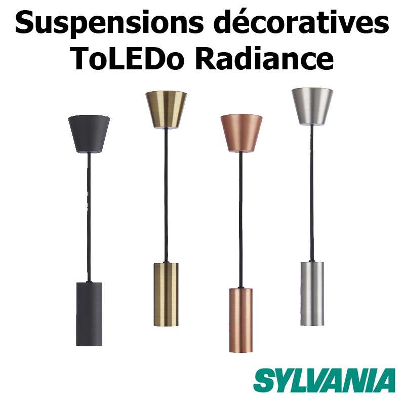Suspensions décoratives pour ampoules SYLVANIA TOLEDO