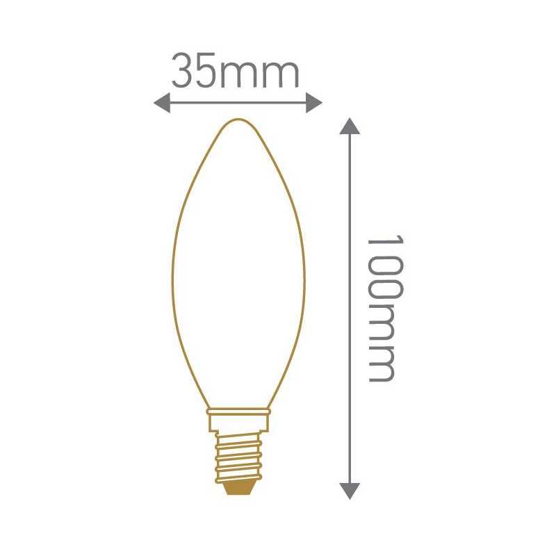 Ampoule filament LED flamme 4W GIRARD SUDRON