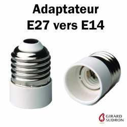 transformateur de douille de lampe ampoule LED GU10 en E27 C51124 AERZETIX Lot de 2 Adaptateurs/convertisseurs/changeurs culot GU10 vers E27 