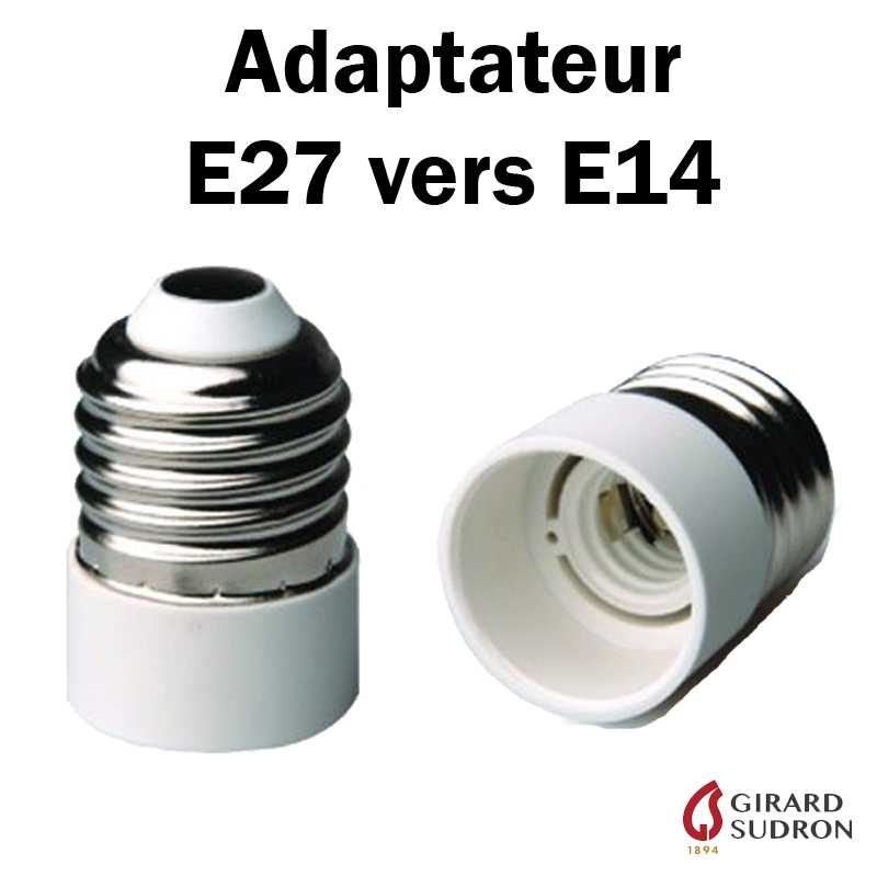 ADAPTATEUR DE CULOT E27 VERS GU10