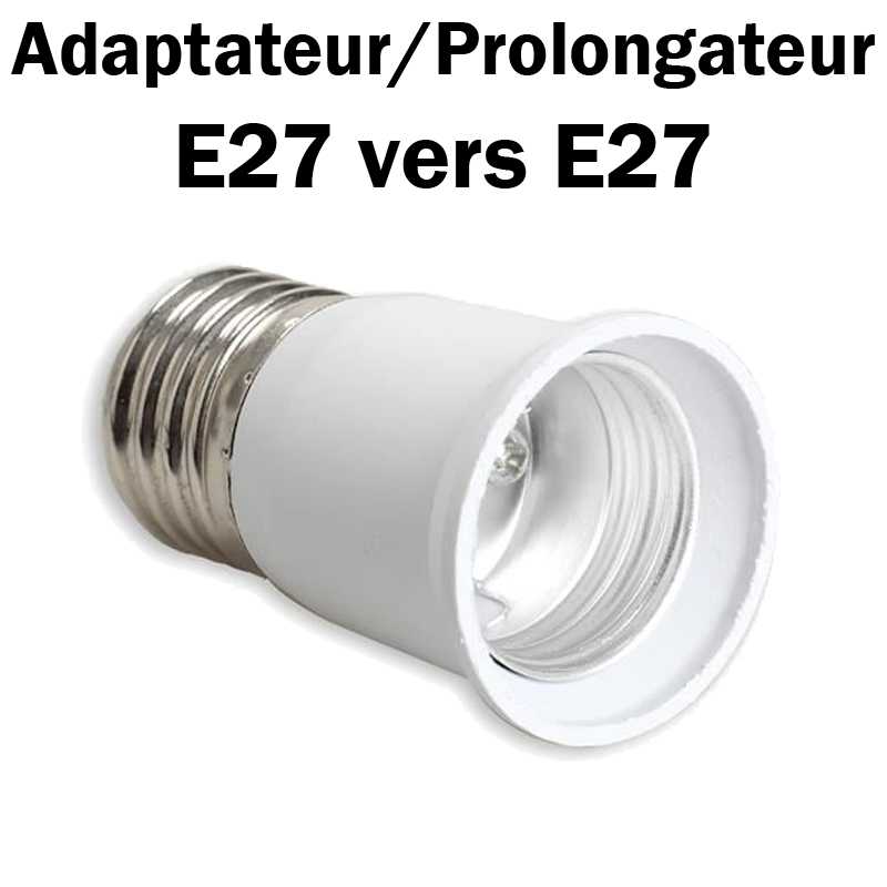 Adaptateur pour lampe douille E27 vers B22