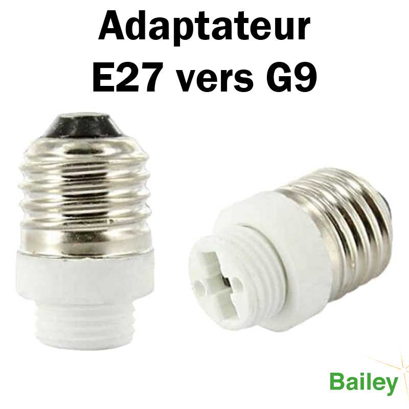 E27 a G9 Visser Ampoule LED Douille Adaptateur Convertisseur V8L2