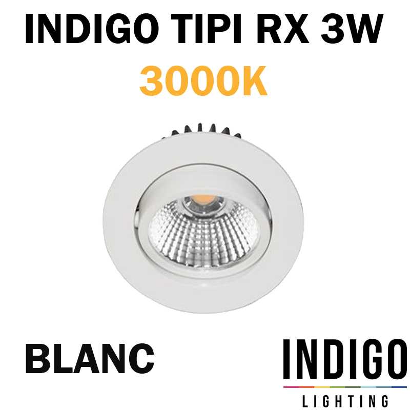SPOT ENCASTRE INDIGO TIPI RX BLANC