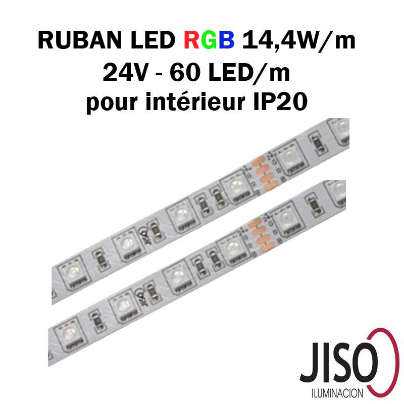 Ruban LED 14.4W mètre RGB