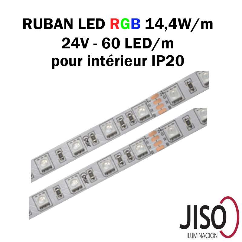 Ruban LED 60 LED/m 15w/m avec choix de longueur