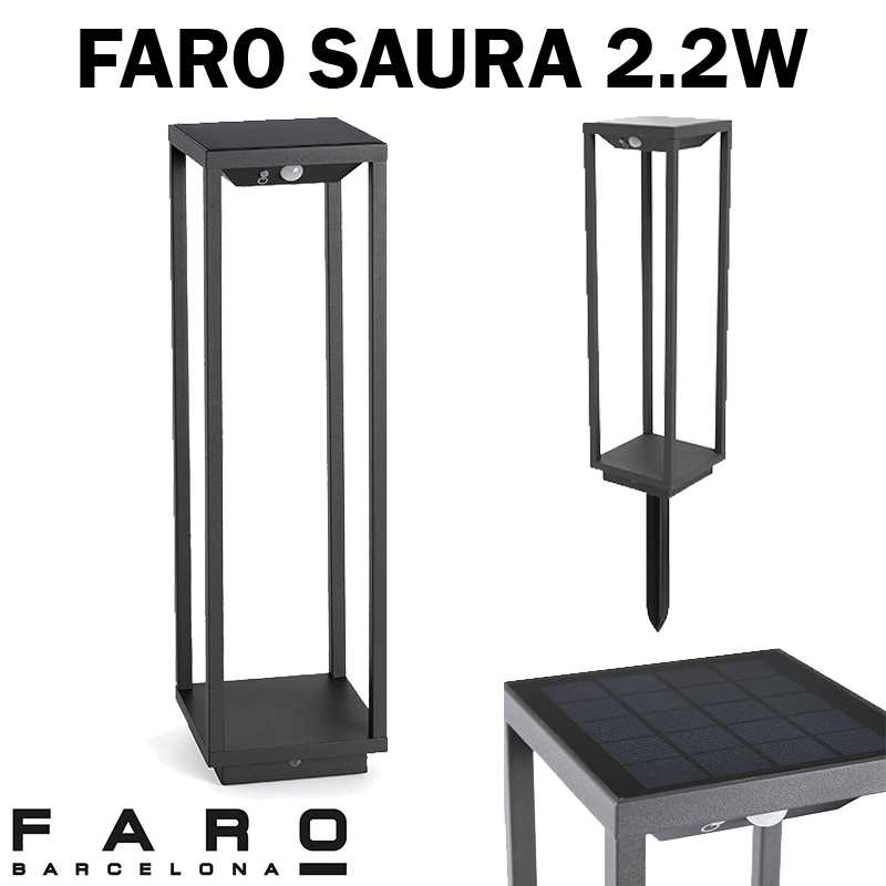 borne extérieur solaire FARO SAURA