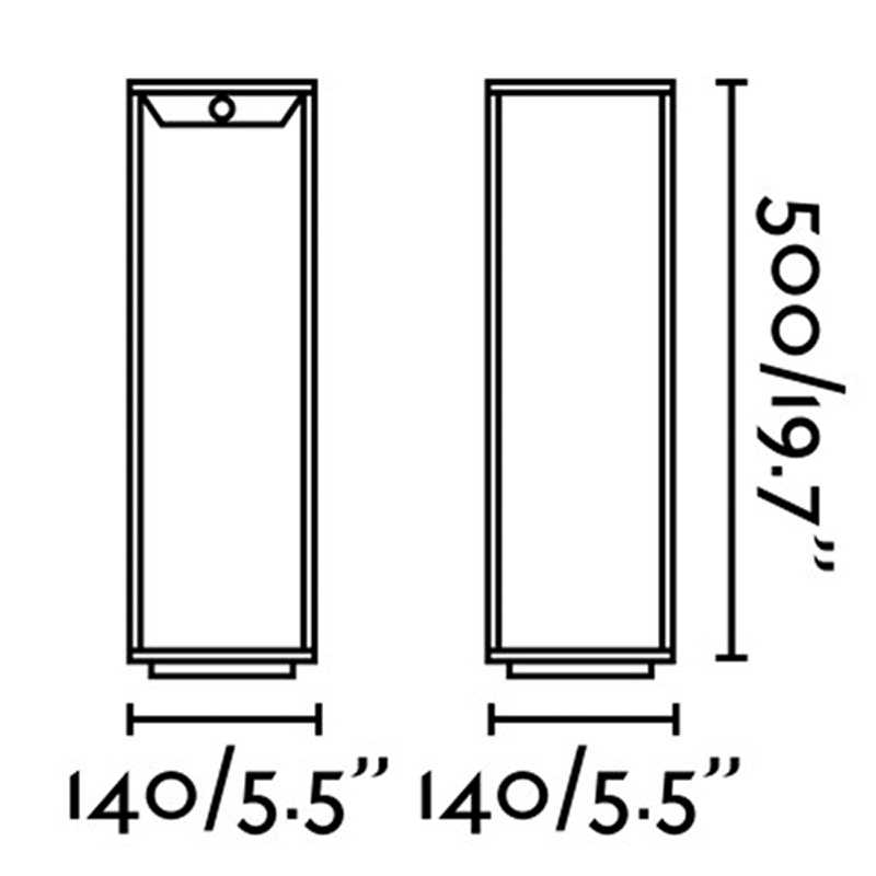 Borne solaire avec détecteur et double module solaire Sail 5W