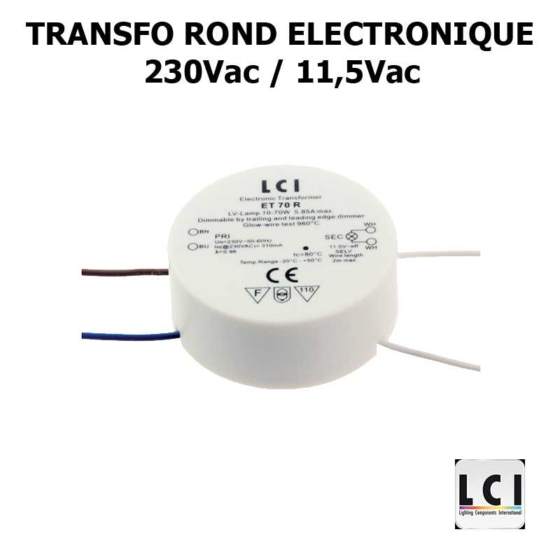 TRANSFO ROND 230V 12V 70VA - LCI 1111070