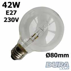 Ampoule éco-halogène 42W E27 230V Ø80mm
