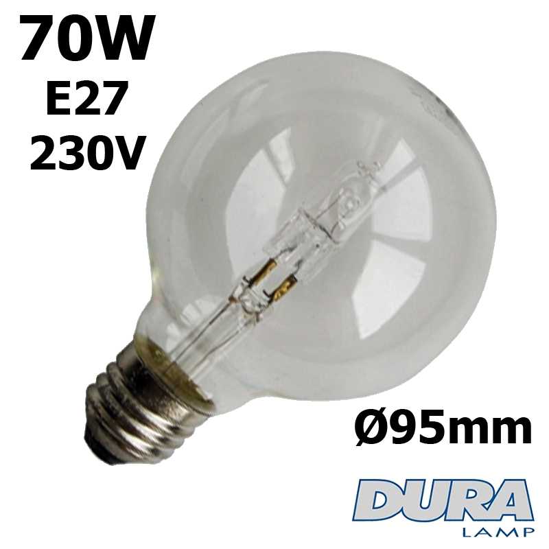 Ampoule éco-halogène 70W E27 230V Ø95mm