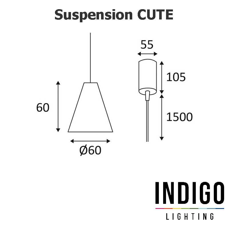 Luminaire suspendu INDIGO CUTE Luminaire suspendu INDIGO CUTE