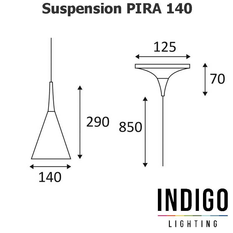 Suspension INDIGO PIRA 140 Suspension INDIGO PIRA 140