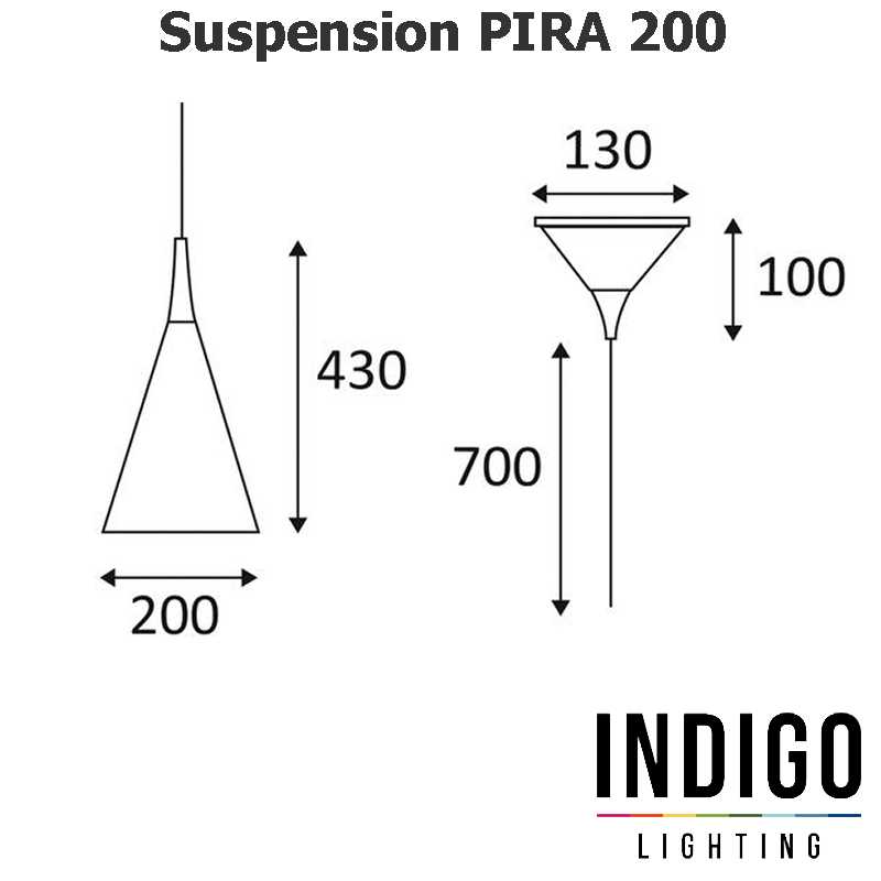 Suspension INDIGO PIRA 200 Suspension INDIGO PIRA 200
