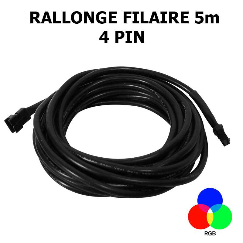 Rallonge ruban LED professionnelle connectable de 5 mètres