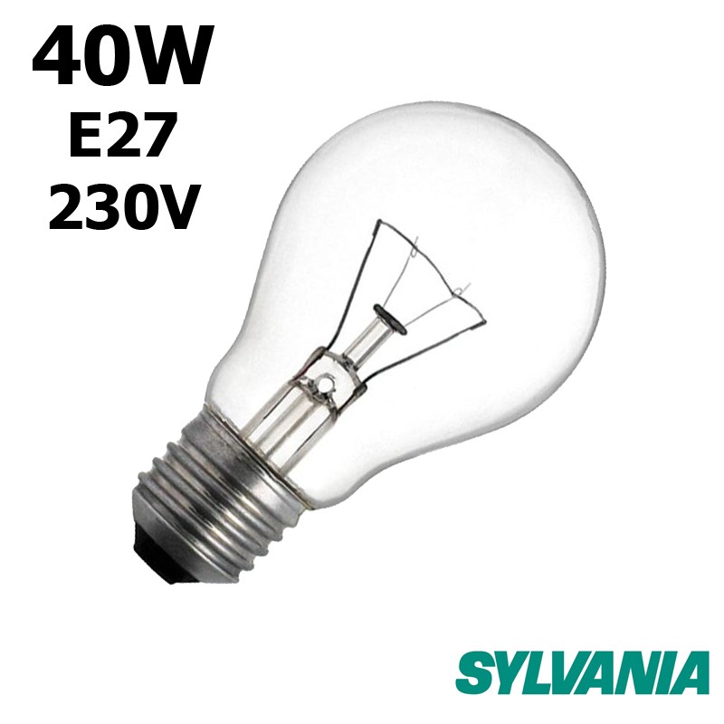 Standard Ampoule à Incandescence Claire E27 40W 230V