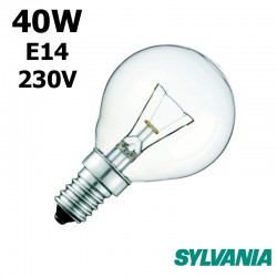 Ampoule sphérique 40W E14 230V