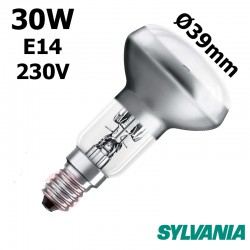 Ampoule réflecteur Ø39mm 30W E14 230V