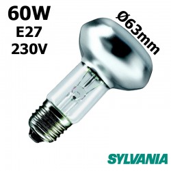 Ampoule réflecteur 63mm 60W E27 230V