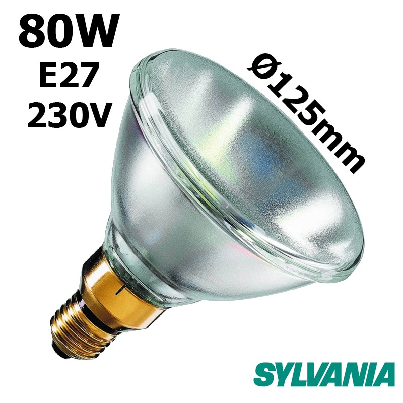 E27 FL 30 Degré Sylvania 143954 Ampoule Halogène 80 W PAR38 240 V bleu