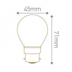 Lampe LED sphérique dépoli B22 GIRARD SUDRON 160194