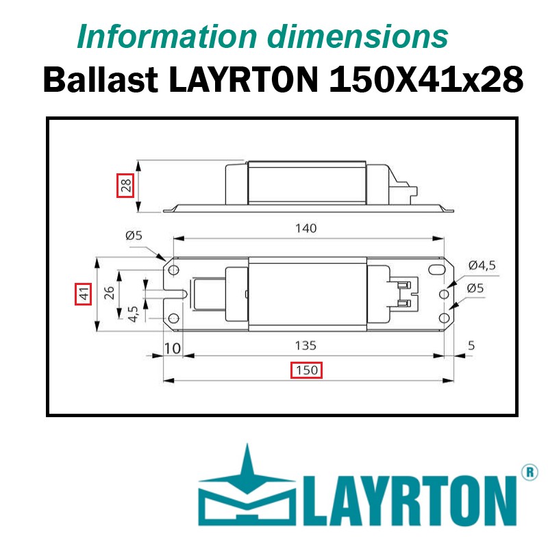 BALLAST TUBE FLUO 15W