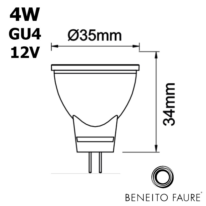 MR11 LED GU4 12V 4W