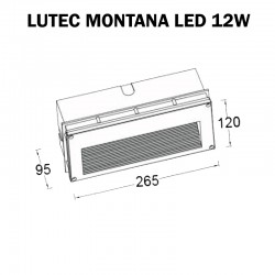 ENCASTRE MURAL EXTERIEUR LUTEC MONTANA