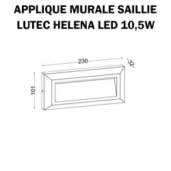 Luminaire mural extérieur -  LUTEC HELENA