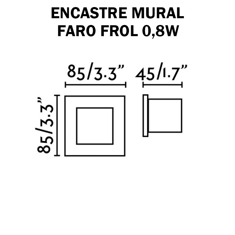 LUMINAIRE mural extérieur -  FARO FROL