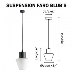 Luminaire suspendu FARO MISTU