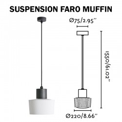 Luminaire suspendu FARO MUFFIN