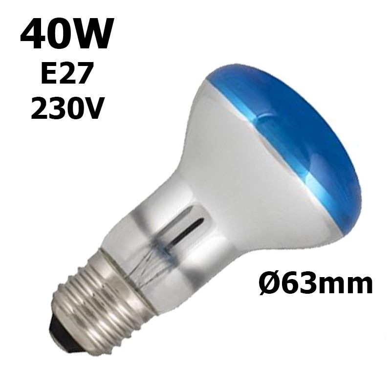 Ampoule LED Filament E27 230V 40lm 2,2W 1000K Bleu