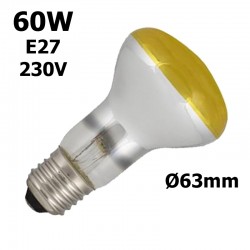 Ampoule jaune 60W E27 230V