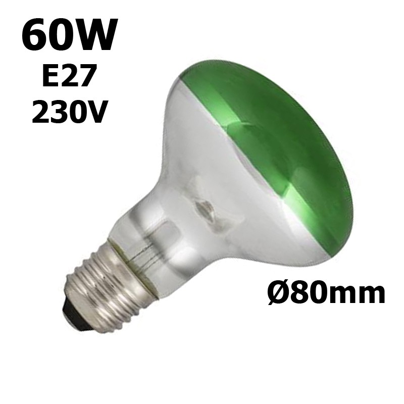 lampe verte 60W E27 230V