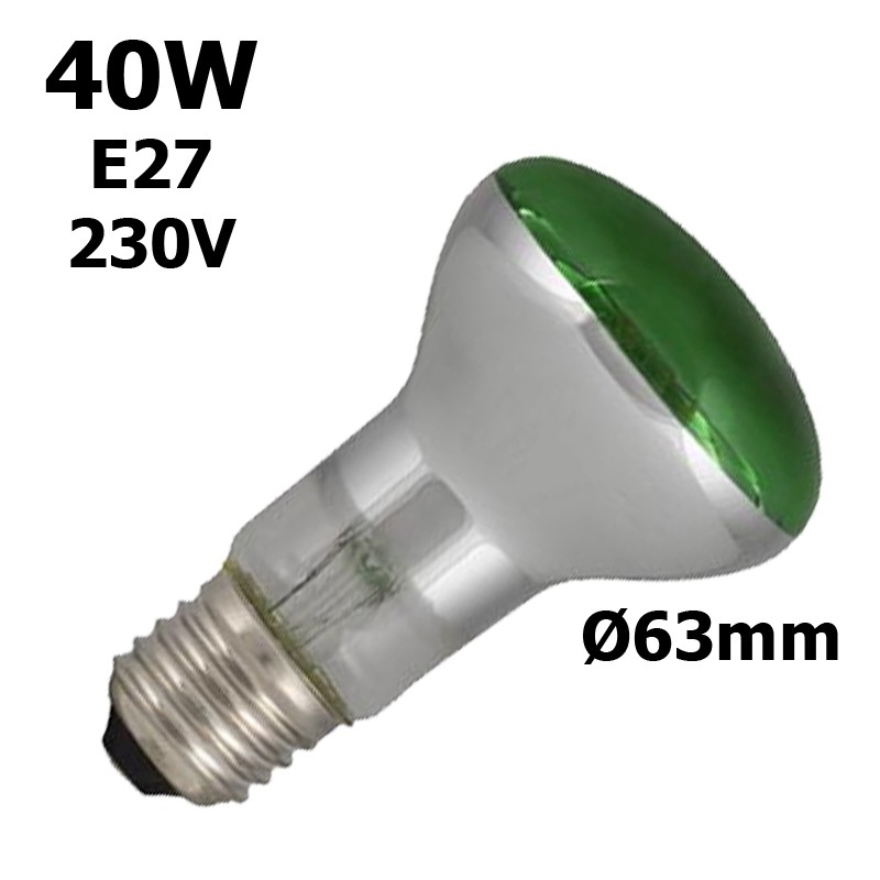 Ampoule verte 40W E27 230V