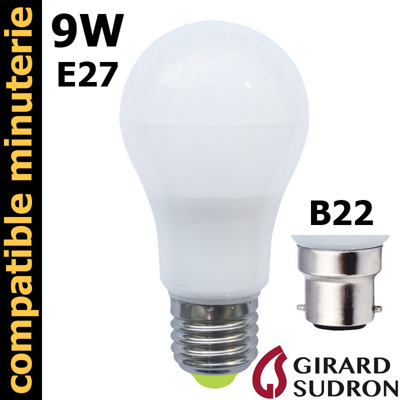 Ampoule LED standard 9W GIRARD SUDRON