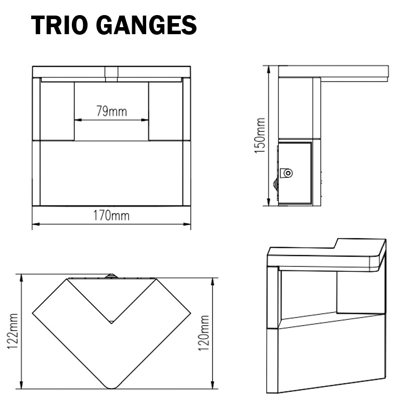 TRIO GANGES 221760142