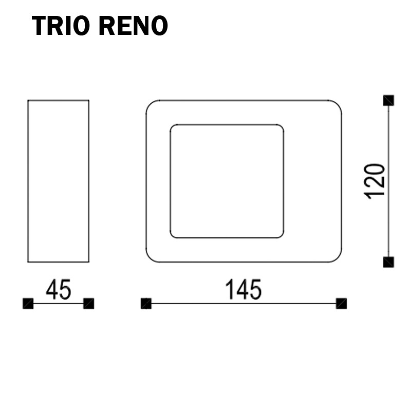 TRIO RENO Dimensions