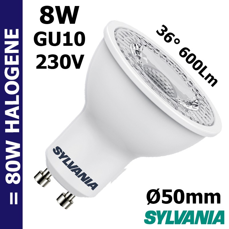 Ampoule LED GU10 SYLVANIA RefLED 8W Ampoule LED GU10 SYLVANIA RefLED 8W