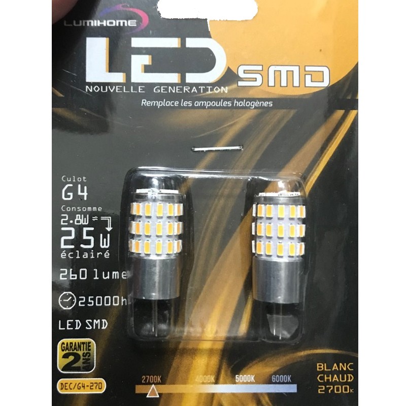 LUMIHOME G4-270 Blister de 2 pièces