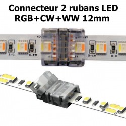 Connecteur pour associer 2 rubans LED RGB+CW+WW