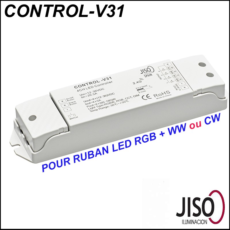 Contrôleur JISO CONTROL-V31 pour ruban LED RGB