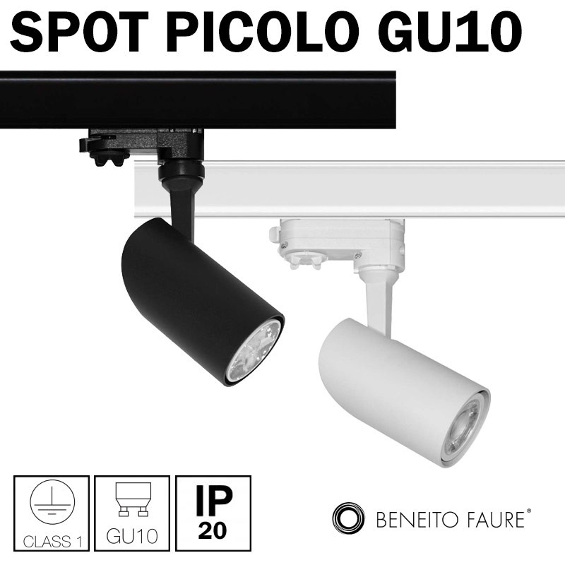 Spot Beneito Picolo GU10 pour rail
