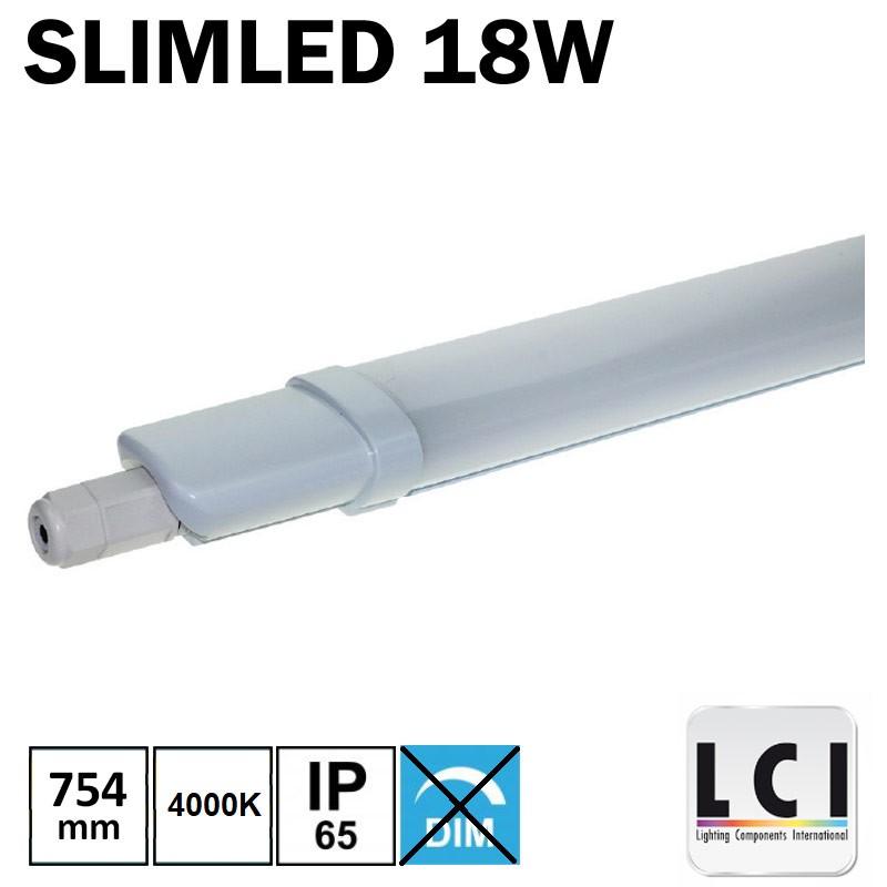 Luminaire étanche LCI SLIMLED IP65 18W 4000K- LCI 5420170