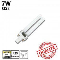 7W G3 - ampoule fluocompacte