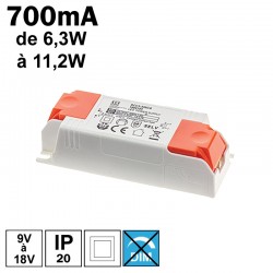 LCI 1600121 - Alimentation LED 700mA de 6,3W à 11,2W