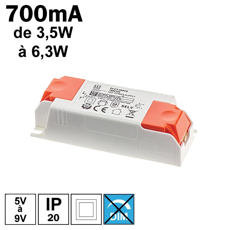 LCI 1600113 - 700mA de 3,5 à 6,3W LCI 1600113 - 700mA de 3,5 à 6,3W