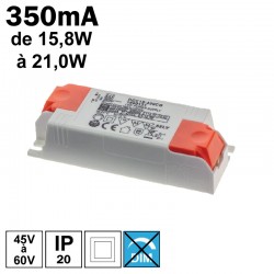 LCI 1600131 - Alimentation LED 350mA de 15,8W à 21,0W