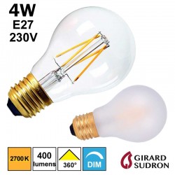 Ampoule FILAMENT LED standard 4W GIRARD SUDRON