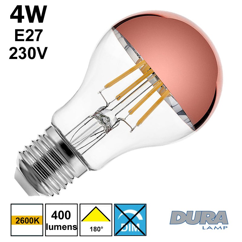 Ampoule calotte cuivre - DURALAMP LFA6004CU